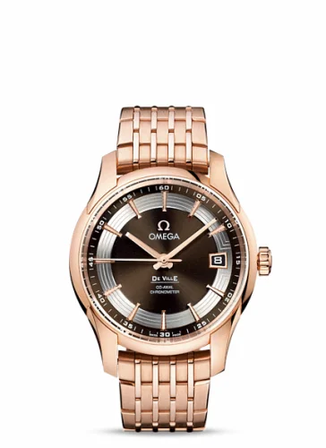 Omega De Ville Hour Vision Co-Axial Red Gold / Brown / Bracelet 431.60.41.21.13.001 (43160412113001)